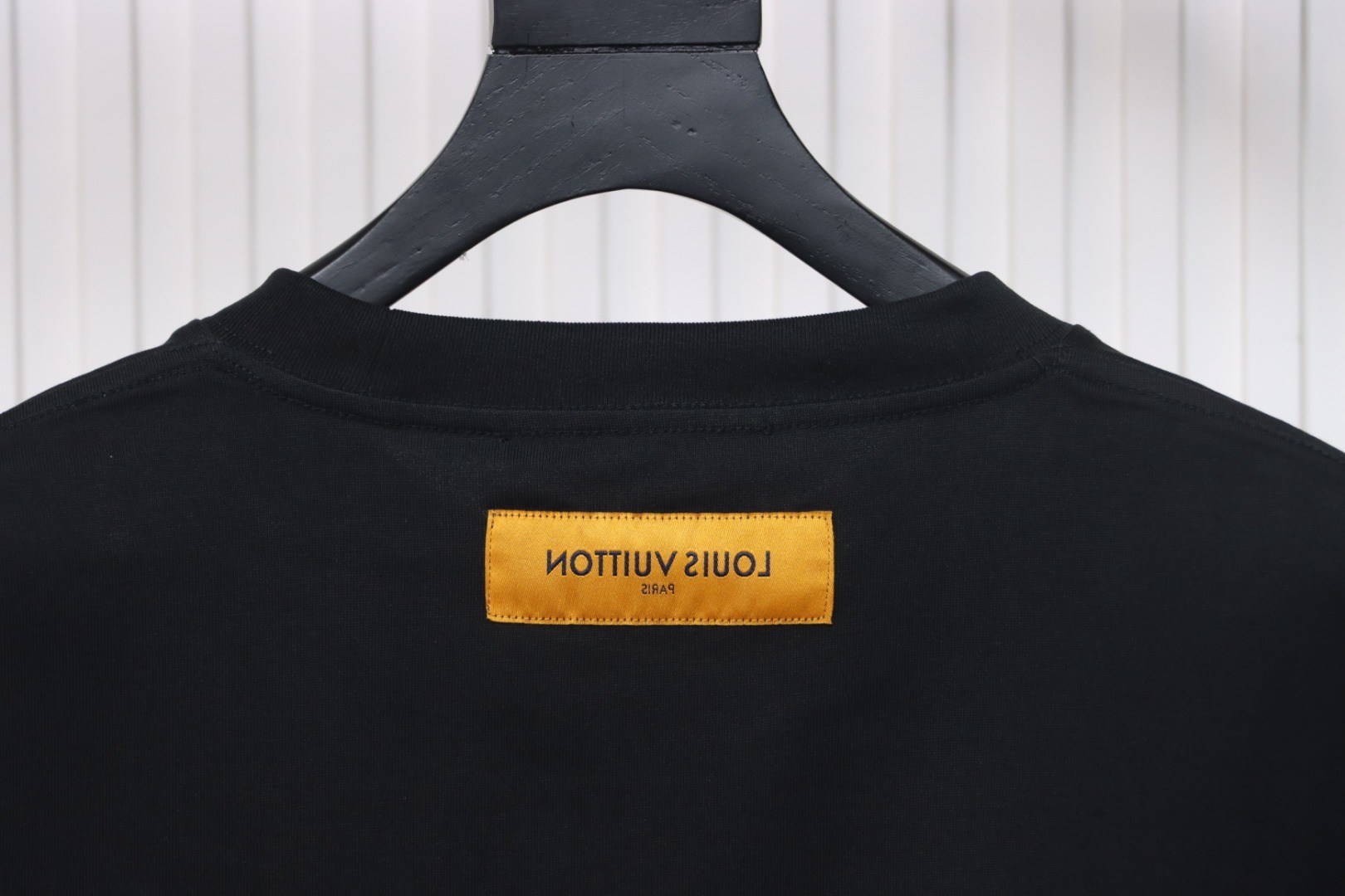 Louis Vuitton Lettering Print Logo T-shirt Black