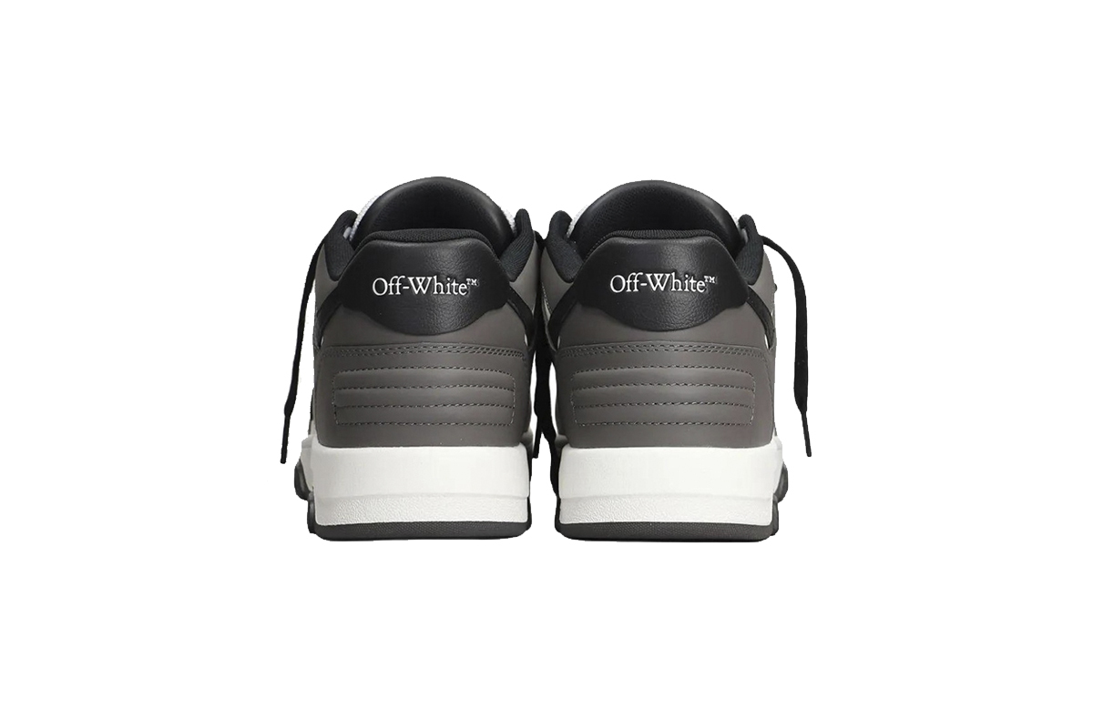 Off-White Out Of Office OOO Low Tops Dark Gray Black OMIA189C99LEA0130710