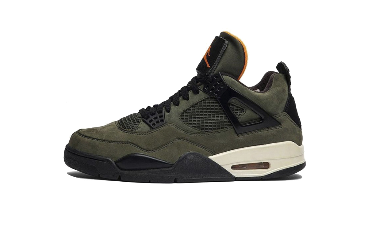 Coco Shoes Air Jordan 4 Retro x Undefeated Olive Green IB1854-200