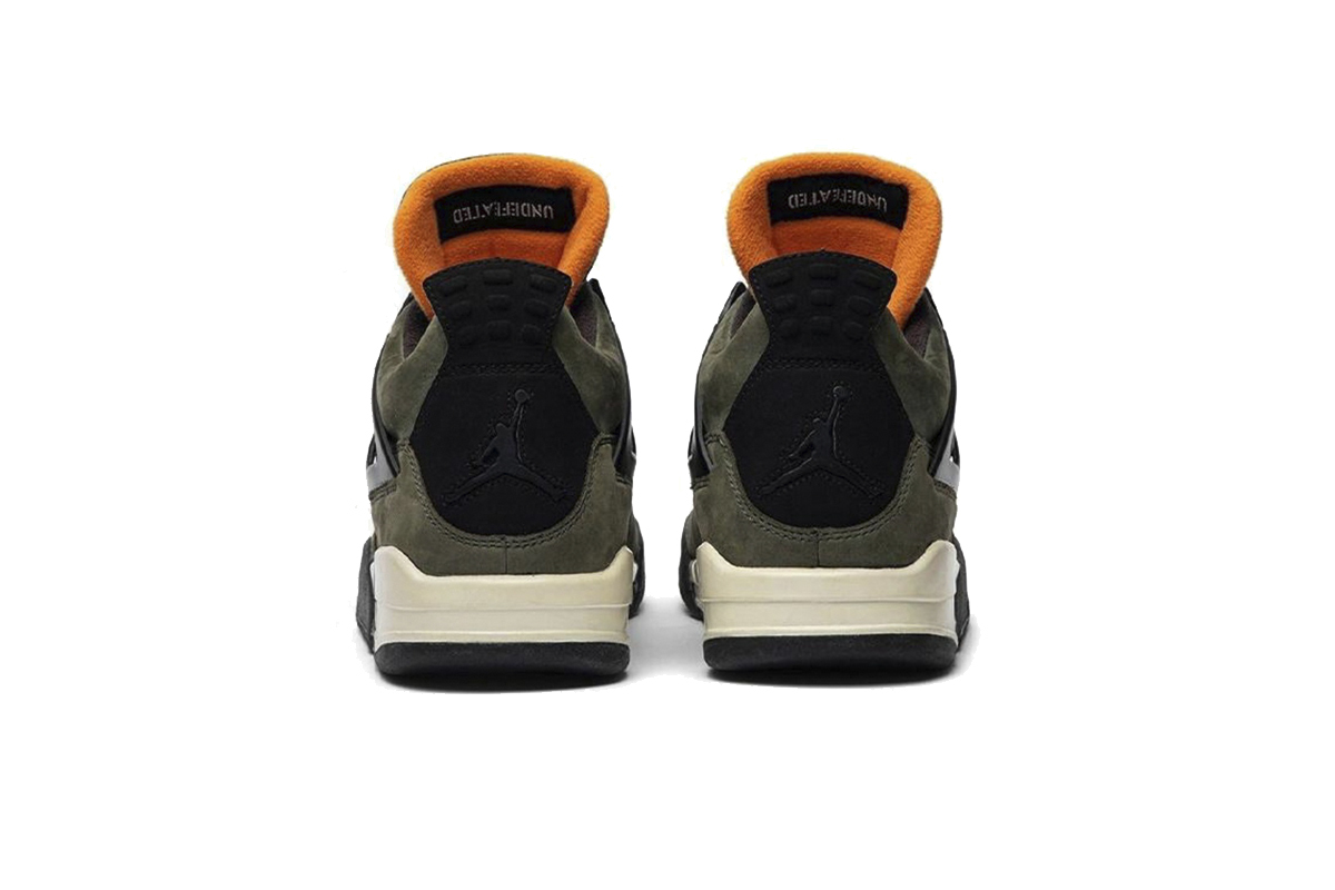 Coco Shoes Air Jordan 4 Retro x Undefeated Olive Green IB1854-200