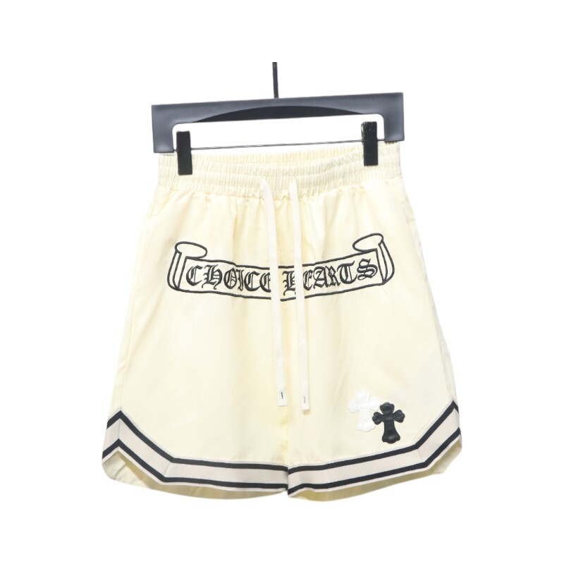 Chrome Hearts Sanskrit Embroidery Shorts Cream