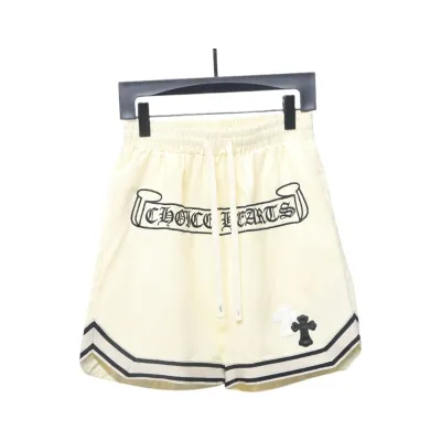 Chrome Hearts Sanskrit Embroidery Shorts Cream 01