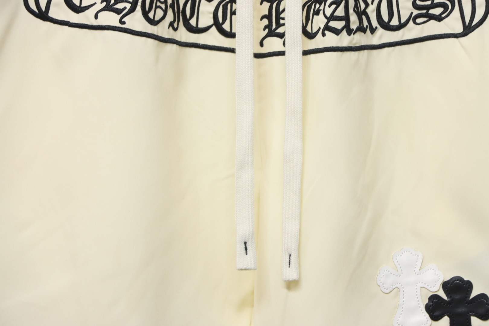 Chrome Hearts Sanskrit Embroidery Shorts Cream
