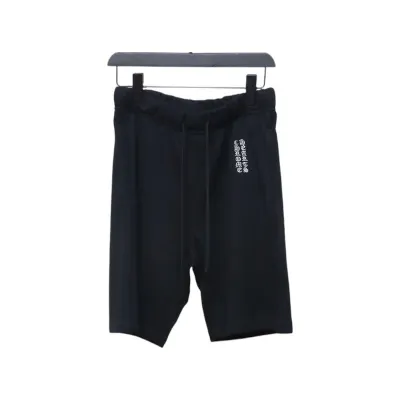 Chrome Hearts Embroidery Shorts All Black 01