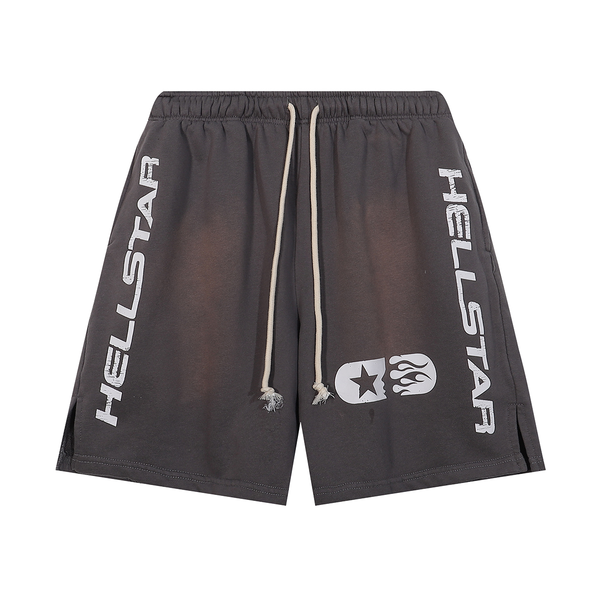Hellstar Studios Shorts #2565 Grey/Red 