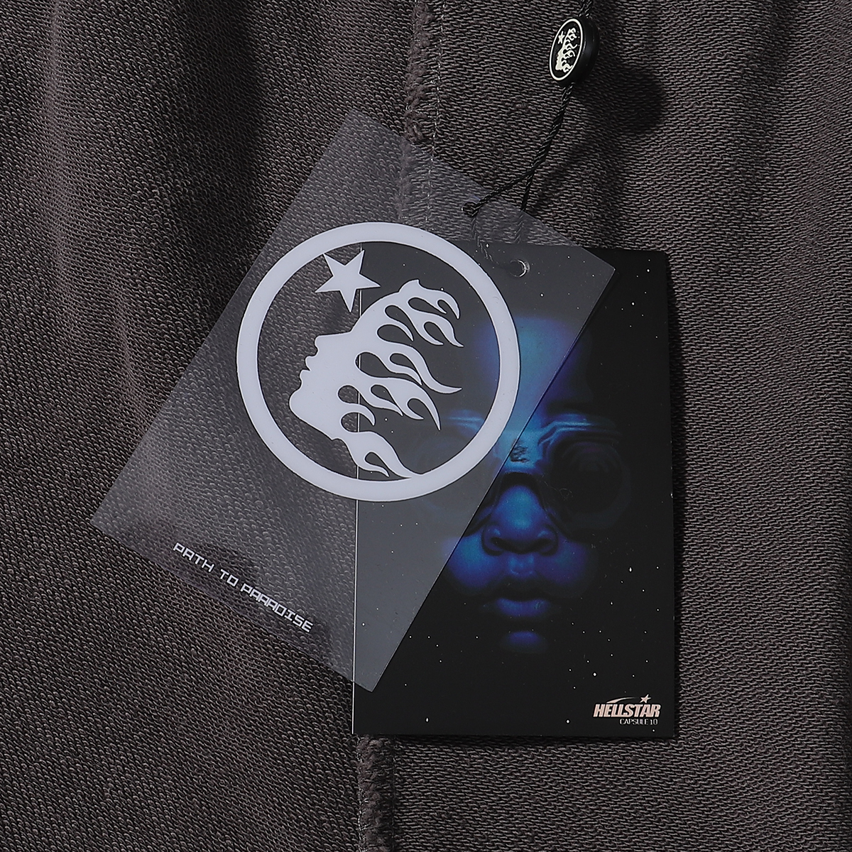 Hellstar Studios Shorts #2565 Grey/Red 