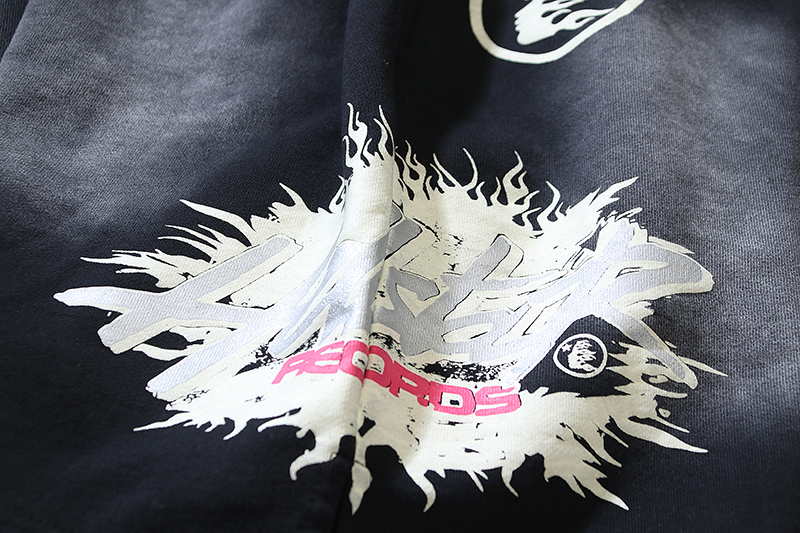 Hellstar Records Shorts #778 White/Black/Red 