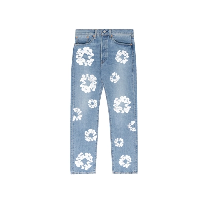 Denim Tears The Cotton Wreath Jean Sky Blue  01