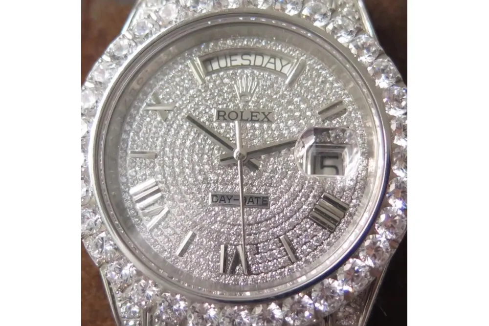 Rolex Day-Date II Presidential VVS Diamond Watch