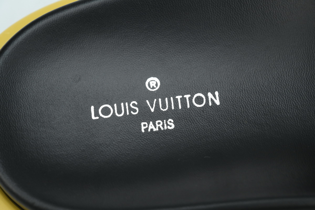 Louis Vuitton Pool Pillow Flat Comfort Mules Denim Yellow Label