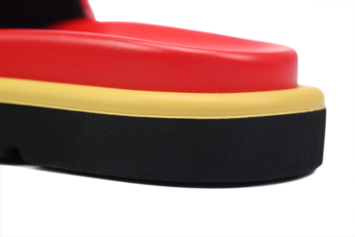 Louis Vuitton Pool Pillow Flat Comfort Mules Denim Red