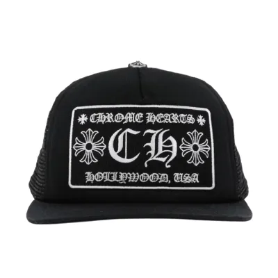Coco Shoes Chrome Hearts CH Las Vegas Trucker Hat Black ch1254 01