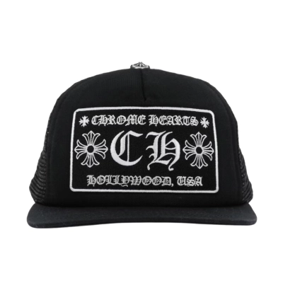 Coco Shoes Chrome Hearts CH Las Vegas Trucker Hat Black ch1254 01