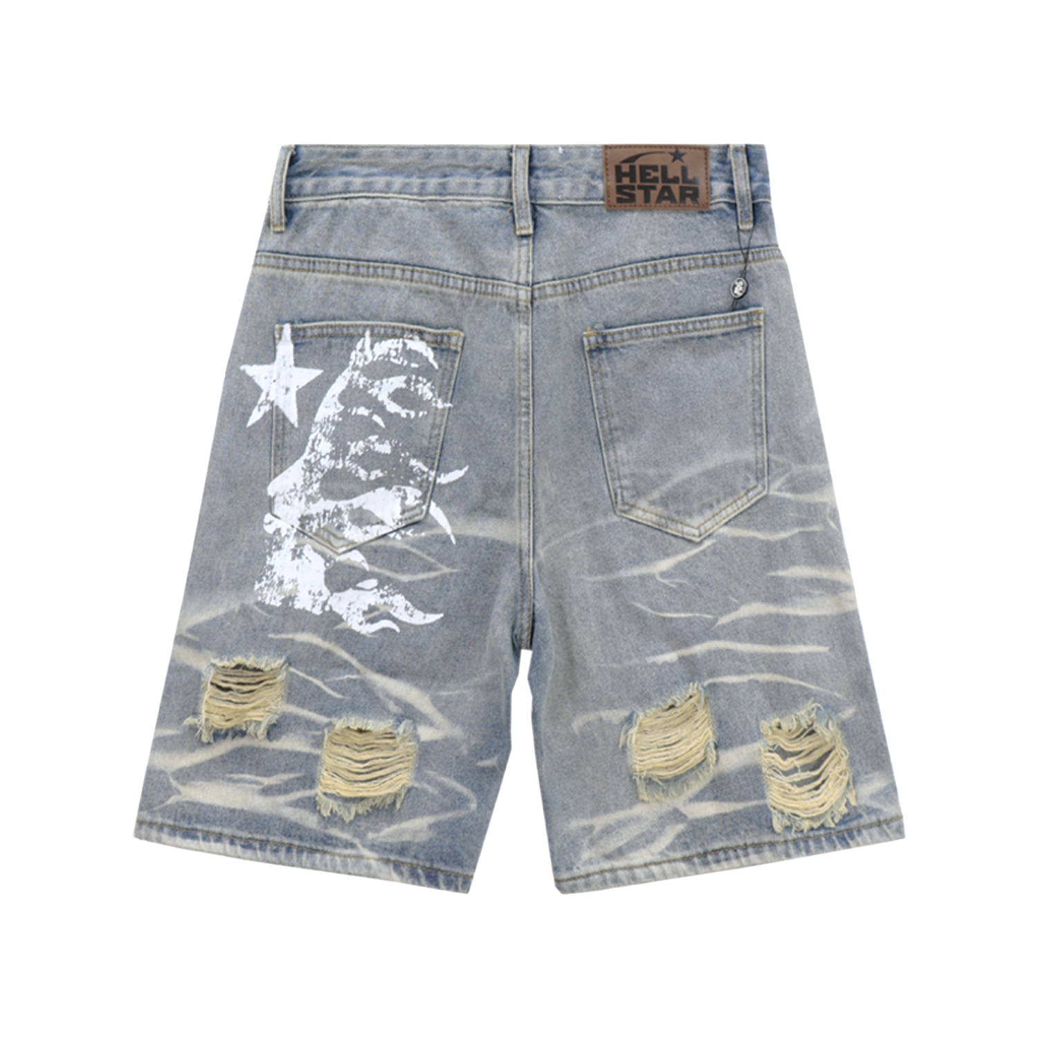 Coco Shoes Hellstar Nylon Shorts #8639 Denim Blue