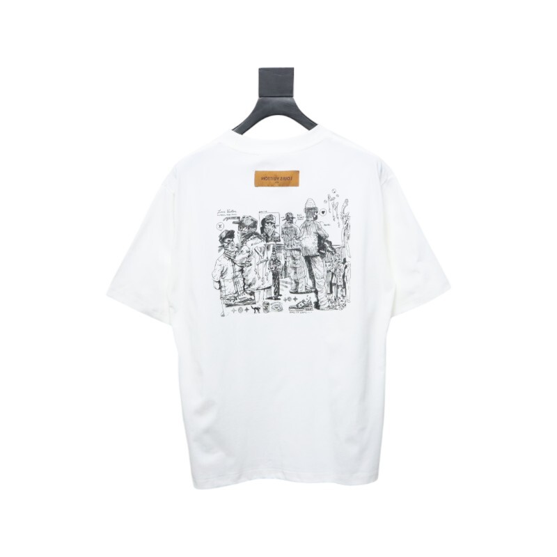 Coco Shoes Louis Vuitton Special Project Employee-only Original Stamps Cotton T-shirt White