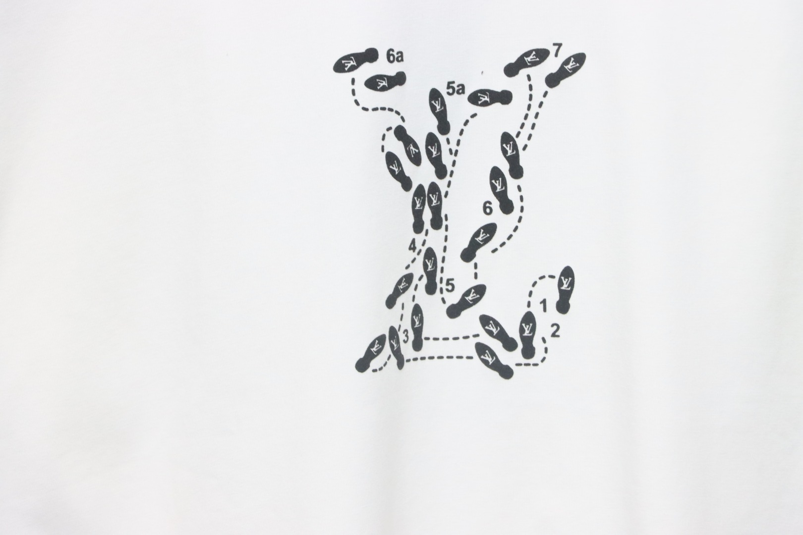 Coco Shoes Louis Vuitton Special Project Employee-only Original Stamps Cotton T-shirt White