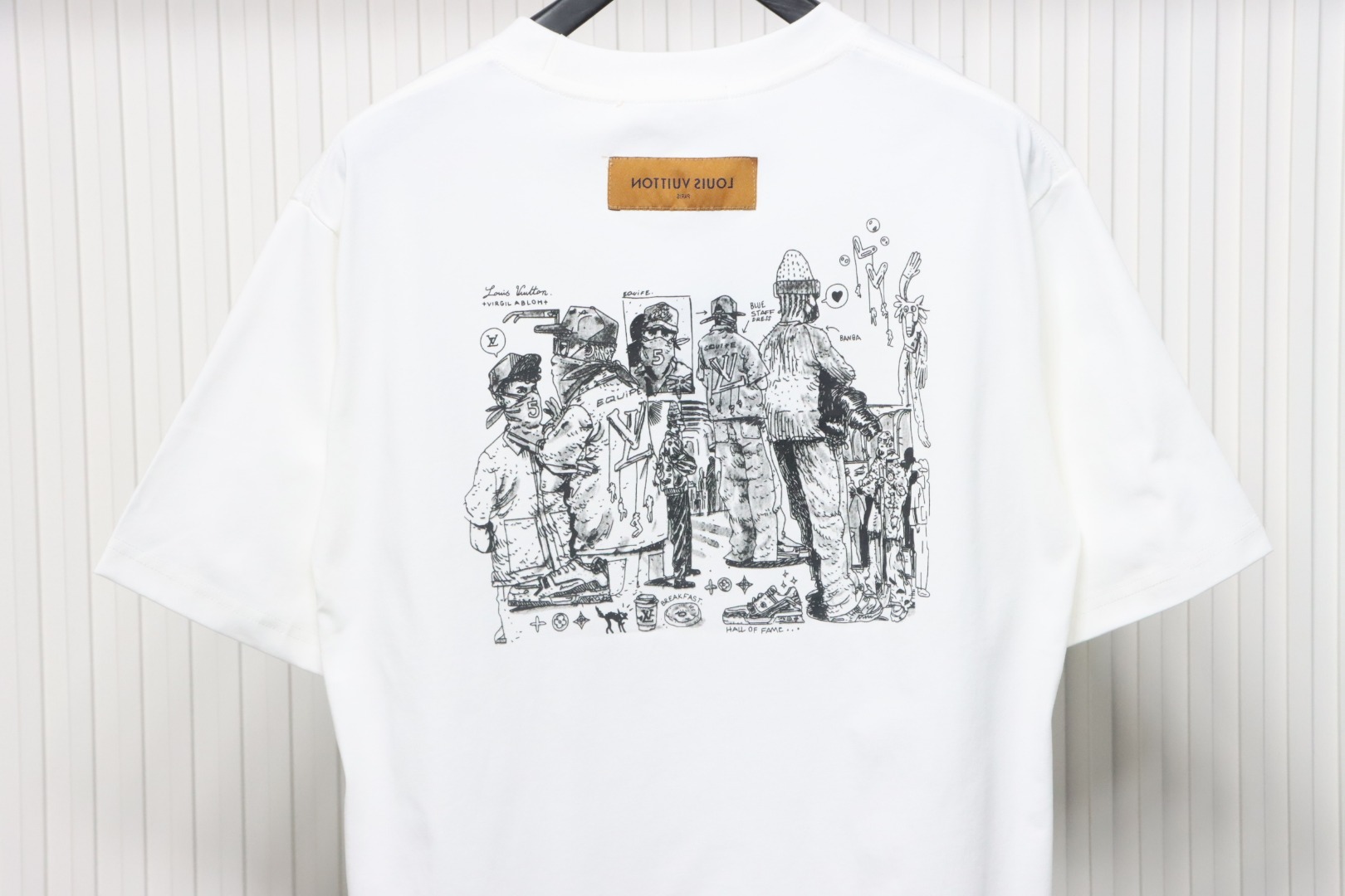 Coco Shoes Louis Vuitton Special Project Employee-only Original Stamps Cotton T-shirt White