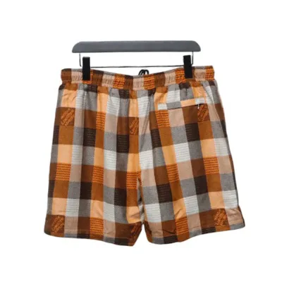 Louis Vuitton Check Embroidered Lettering Shorts 02