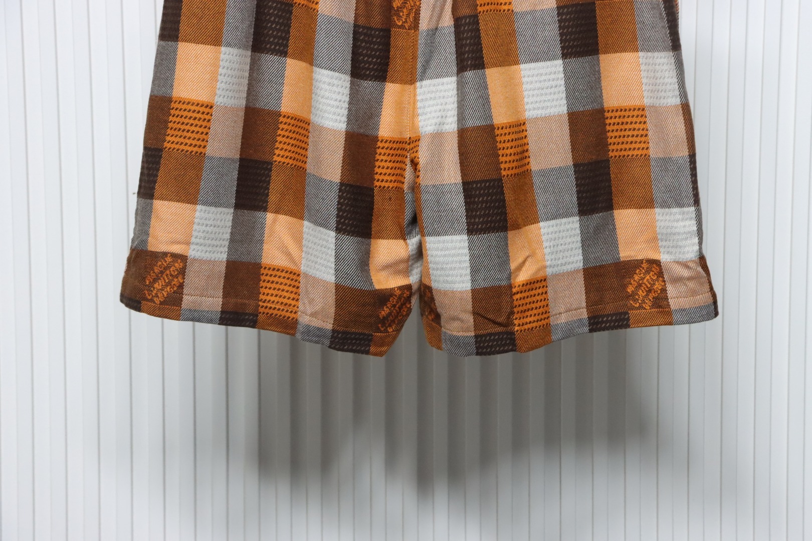 Louis Vuitton Check Embroidered Lettering Shorts
