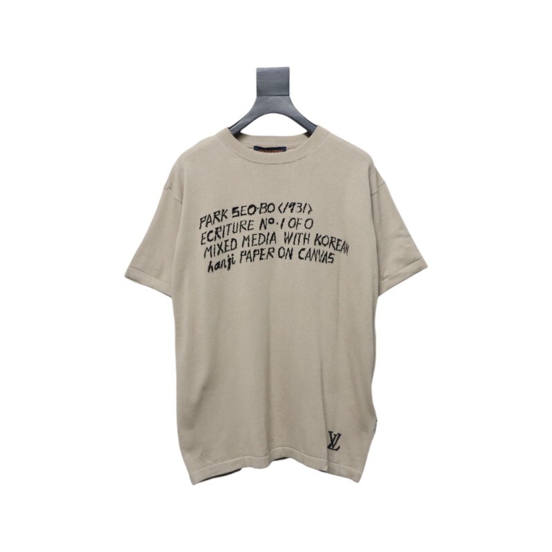 Coco Shoes Louis Vuitton LV x Park Seo-Bo Short-Sleeved Cotton Crewneck 1AFXYL