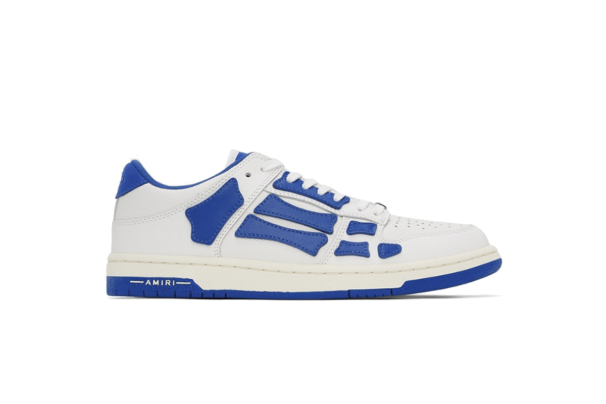 Coco Shoes Amiri Skel Top Low White Blue PS22MFS003-123
