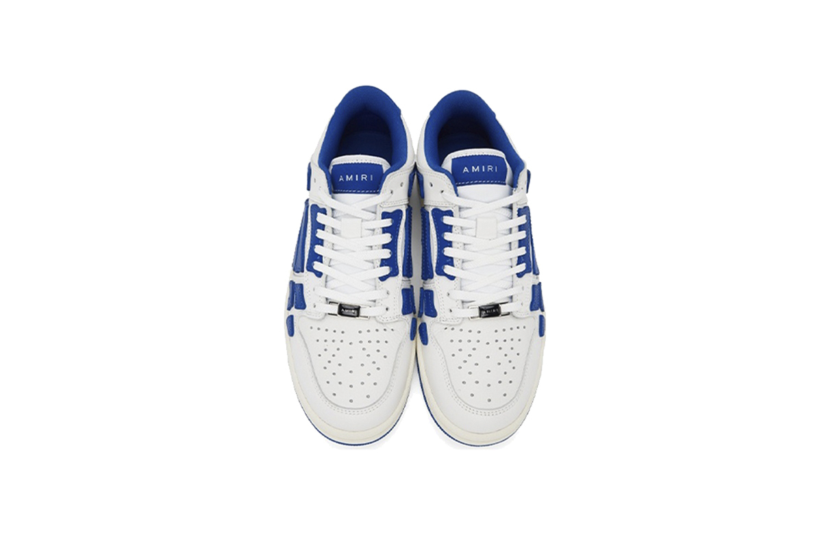 Coco Shoes Amiri Skel Top Low White Blue PS22MFS003-123