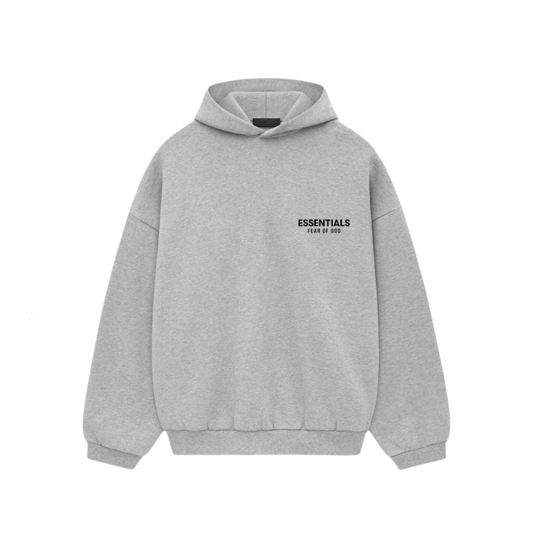 Fear of God Essentials Hoodie Dark Oatmeal Light Heather Gray 192HO246258F