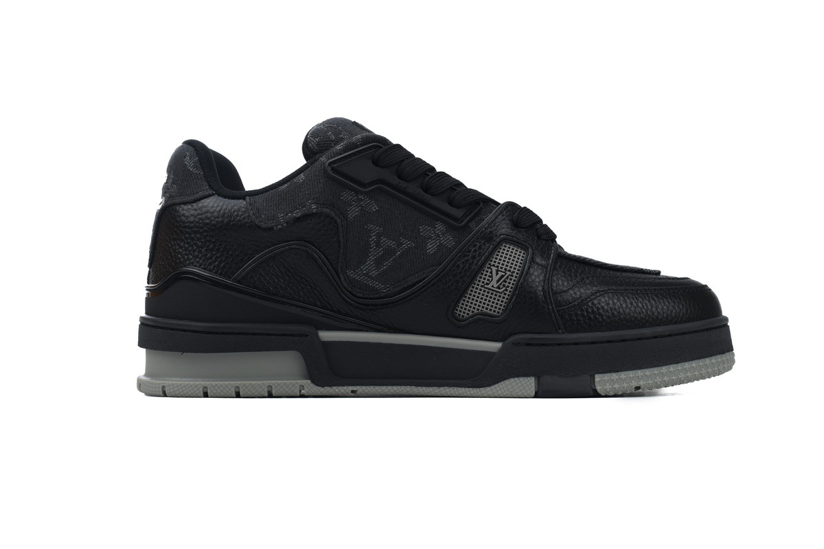 Coco Shoes Louis Vuitton Trainer x Nigo Black Denim 1A9IPX/1A9IPH