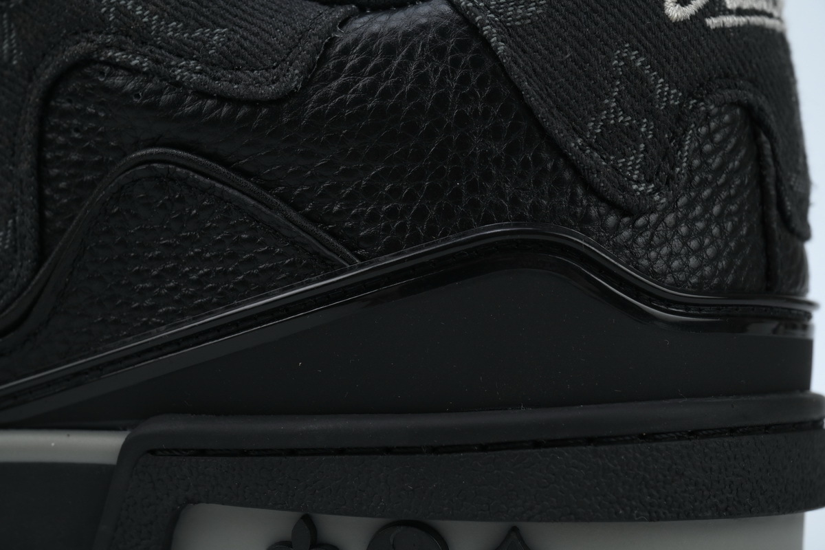 Coco Shoes Louis Vuitton Trainer x Nigo Black Denim 1A9IPX/1A9IPH