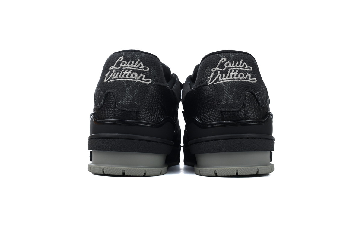 Coco Shoes Louis Vuitton Trainer x Nigo Black Denim 1A9IPX/1A9IPH