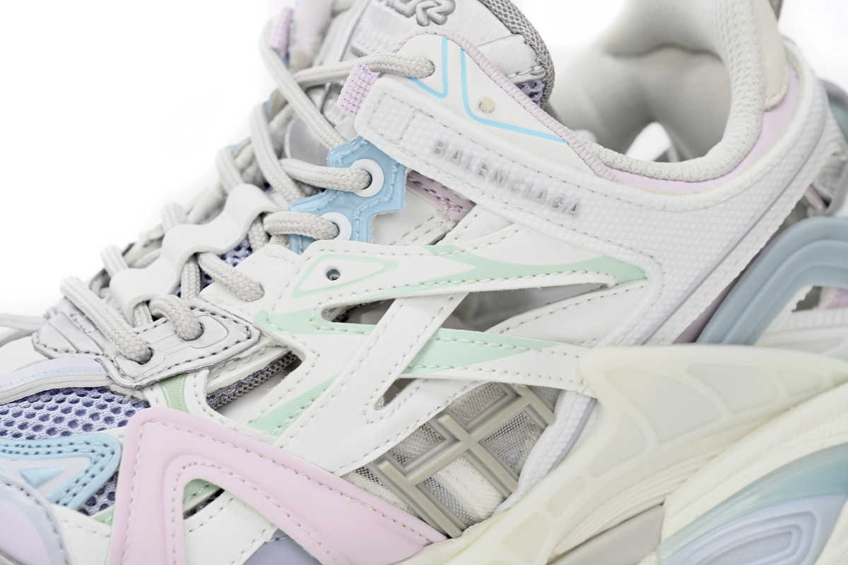 Balenciaga Track.2 Sneaker Military Black Pale White Purple 568615 W2GN3 9045