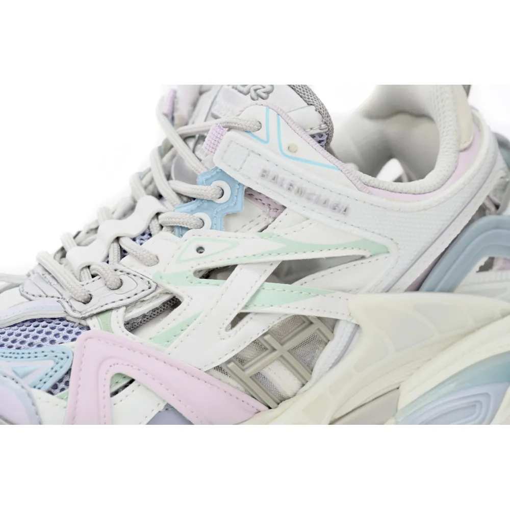 Balenciaga Track.2 Sneaker Military Black Pale White Purple 568615 W2GN3 9045