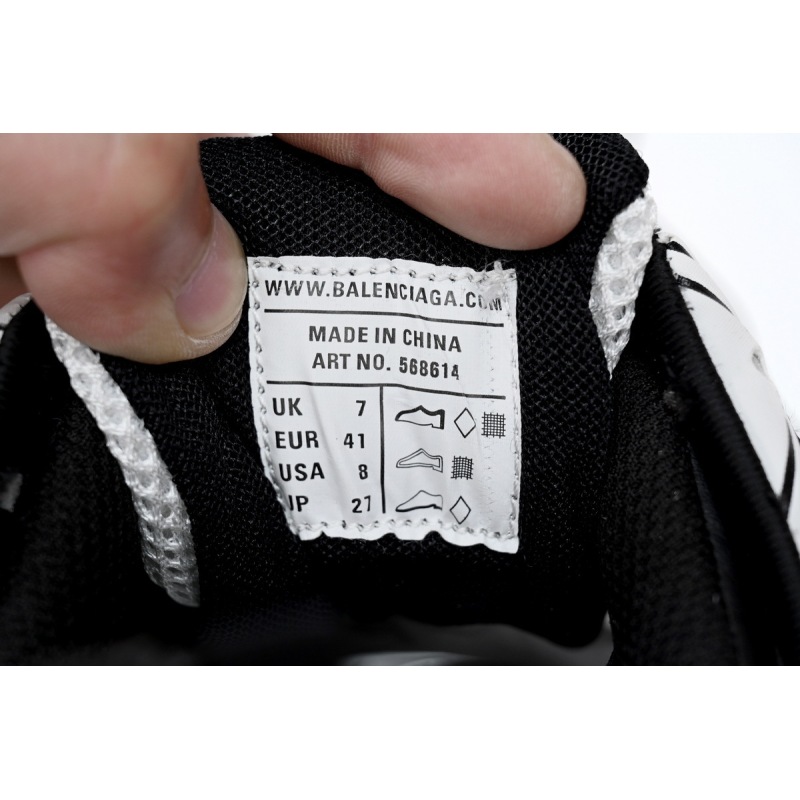 Balenciaga Track.2 Sneaker Black And White 568614 W2GN3 1090