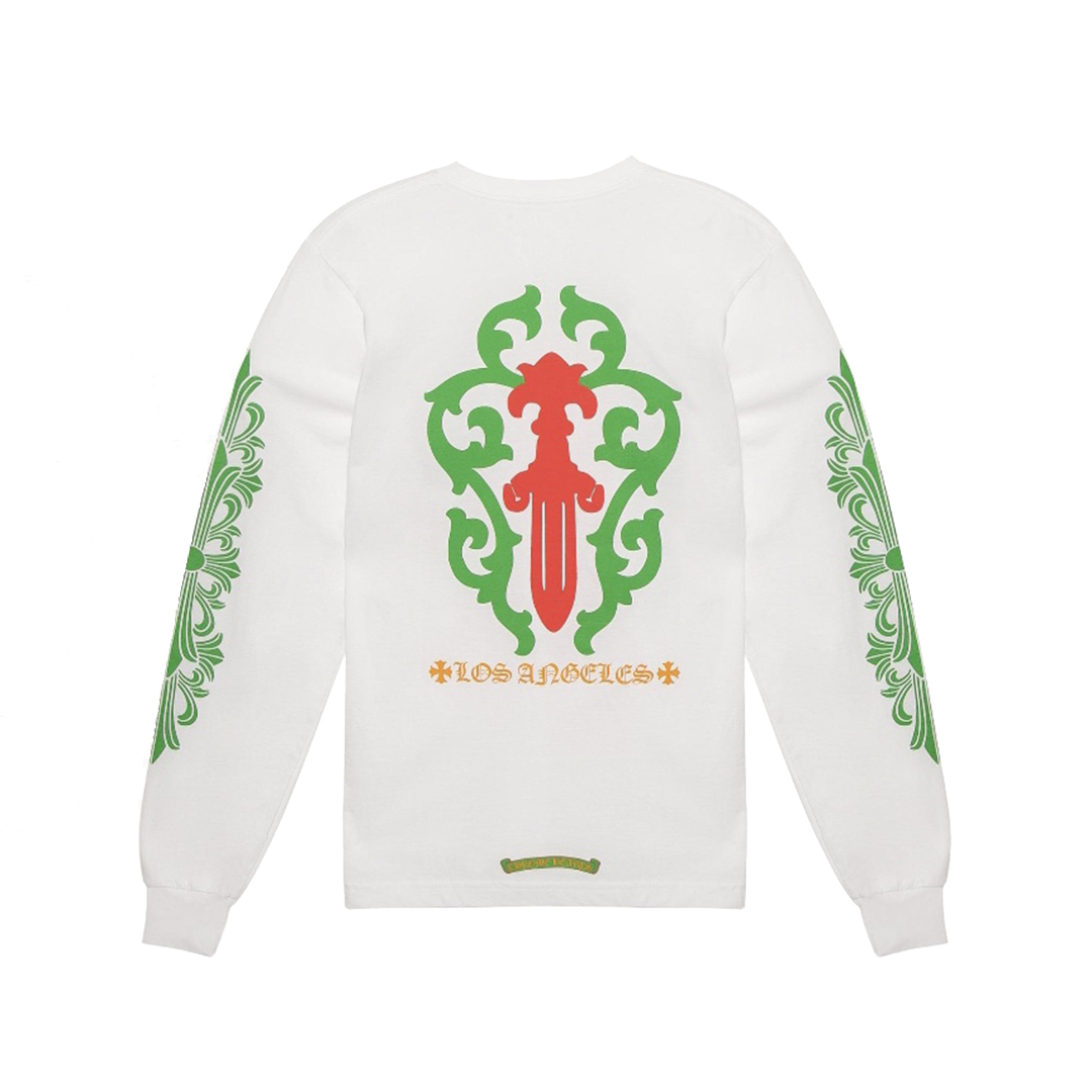 Chrome Hearts Los Angeles Exclusive Christmas L/S T-shirt White CH-032060005