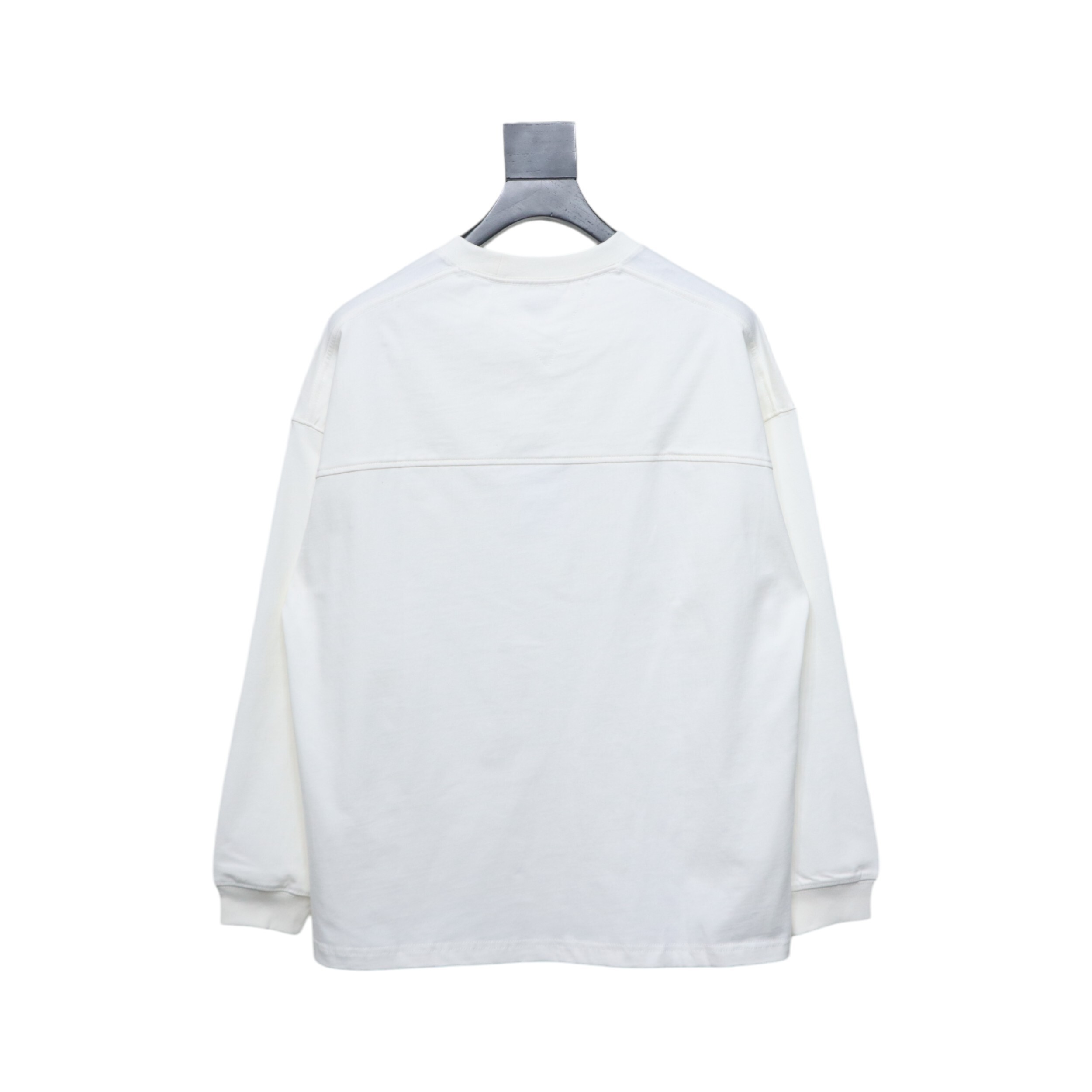 Bottega Veneta Loose Long Sleeve T-shirt With Horizontal Seams On The Back White