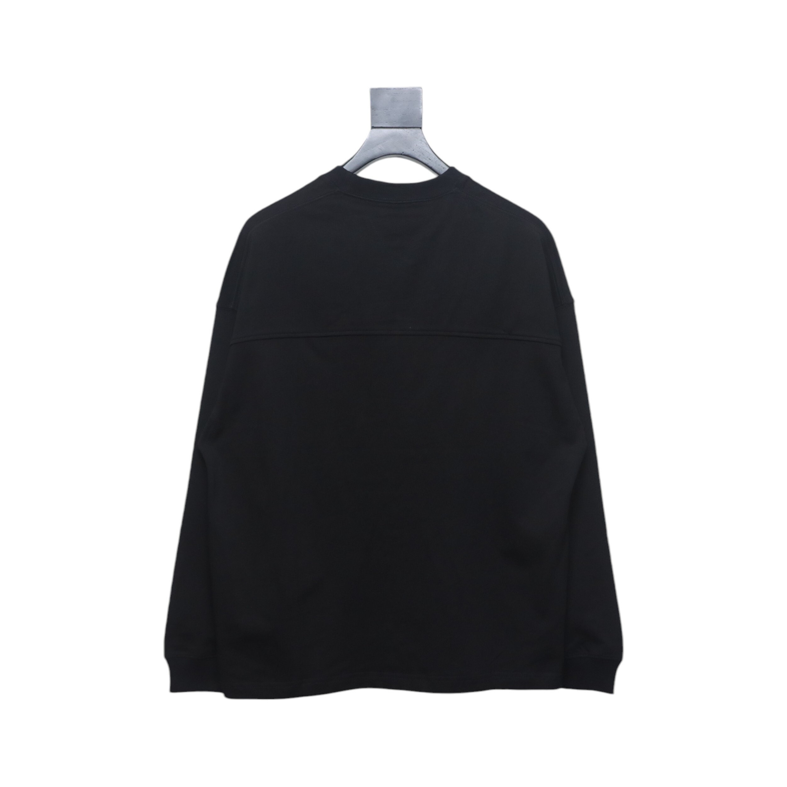 Bottega Veneta Loose Long Sleeve T-shirt With Horizontal Seams On The Back Black