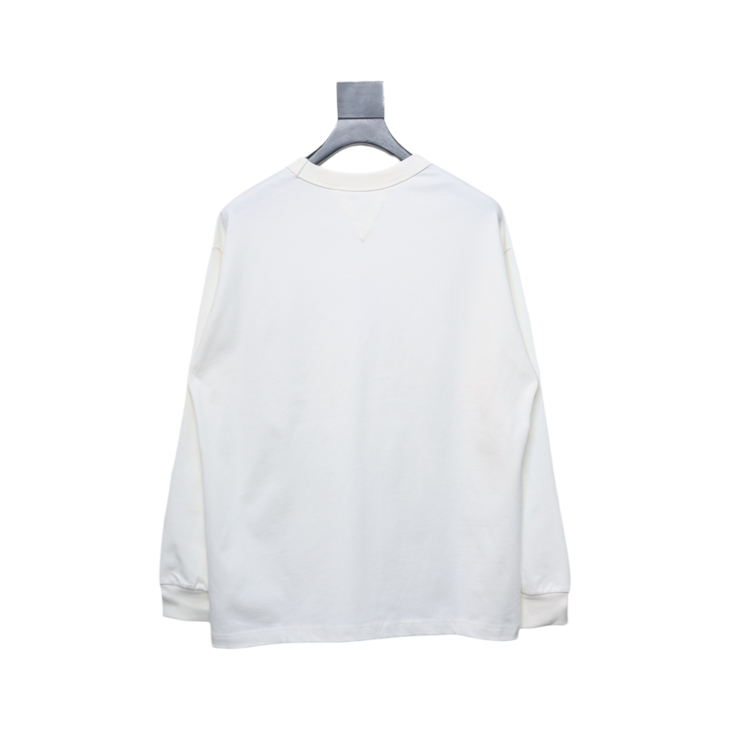 Coco Shoes Bottega Veneta Studded Pocket Long Sleeve T-Shirt White