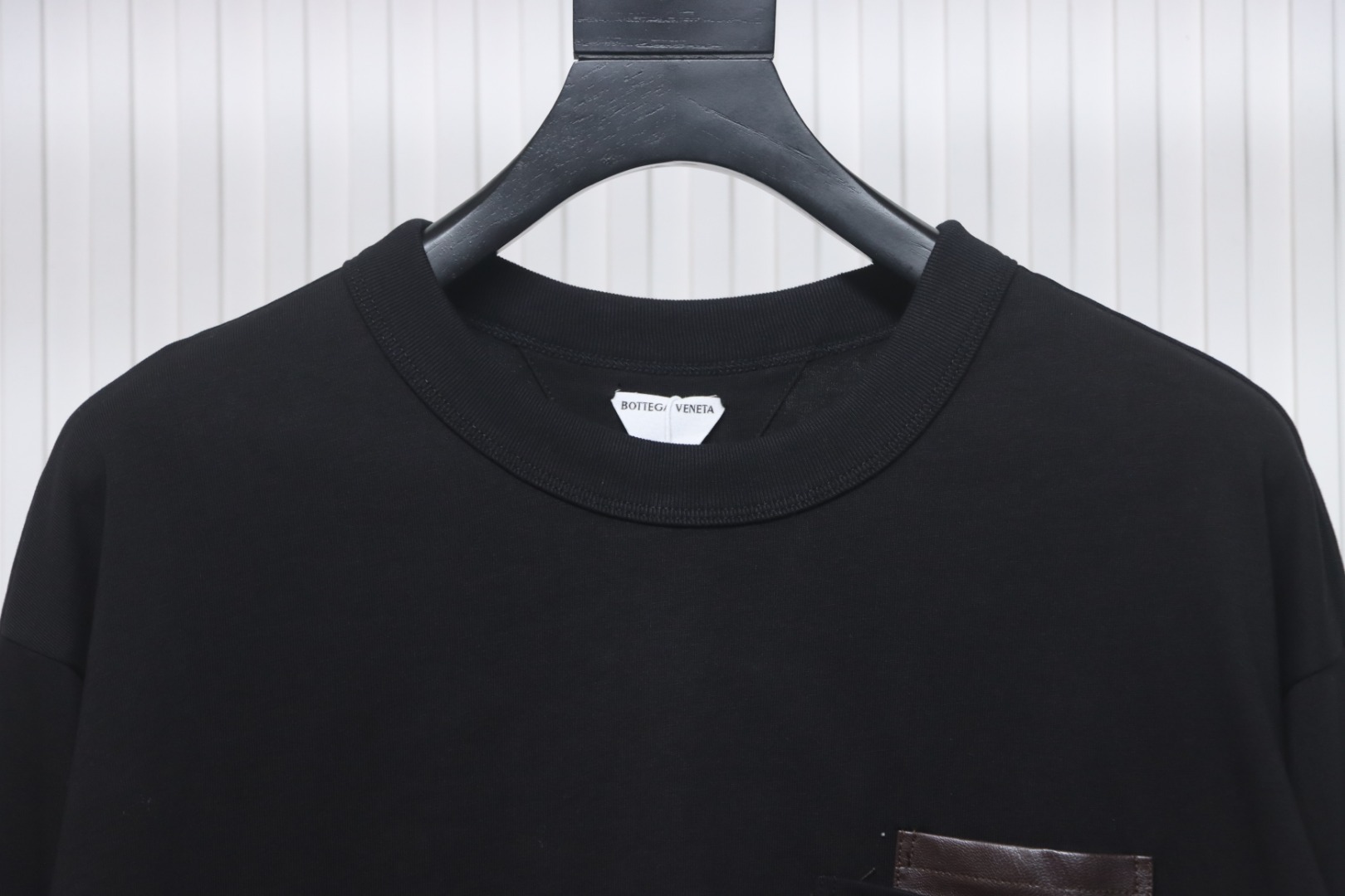 Bottega Veneta Studded Pocket Long Sleeve T-Shirt Black