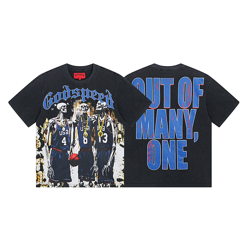 Coco Shoes Godspeed Dream Team Tee #1023 Grey Wash