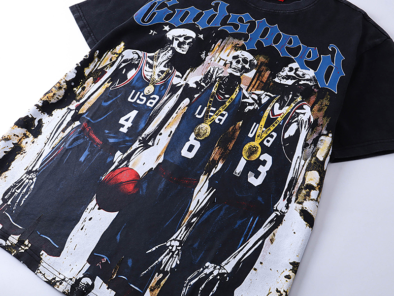 Coco Shoes Godspeed Dream Team Tee #1023 Grey Wash