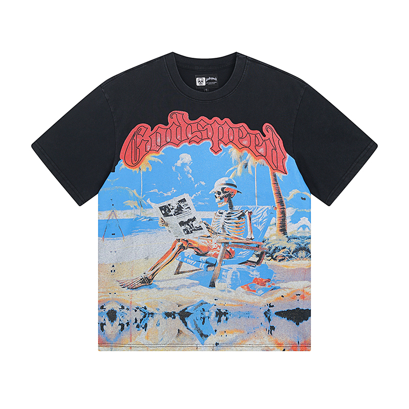 Godspeed Permanent Vacation T-Shirt #1022 Black