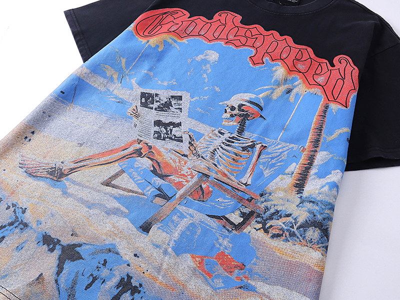 Godspeed Permanent Vacation T-Shirt #1022 Black
