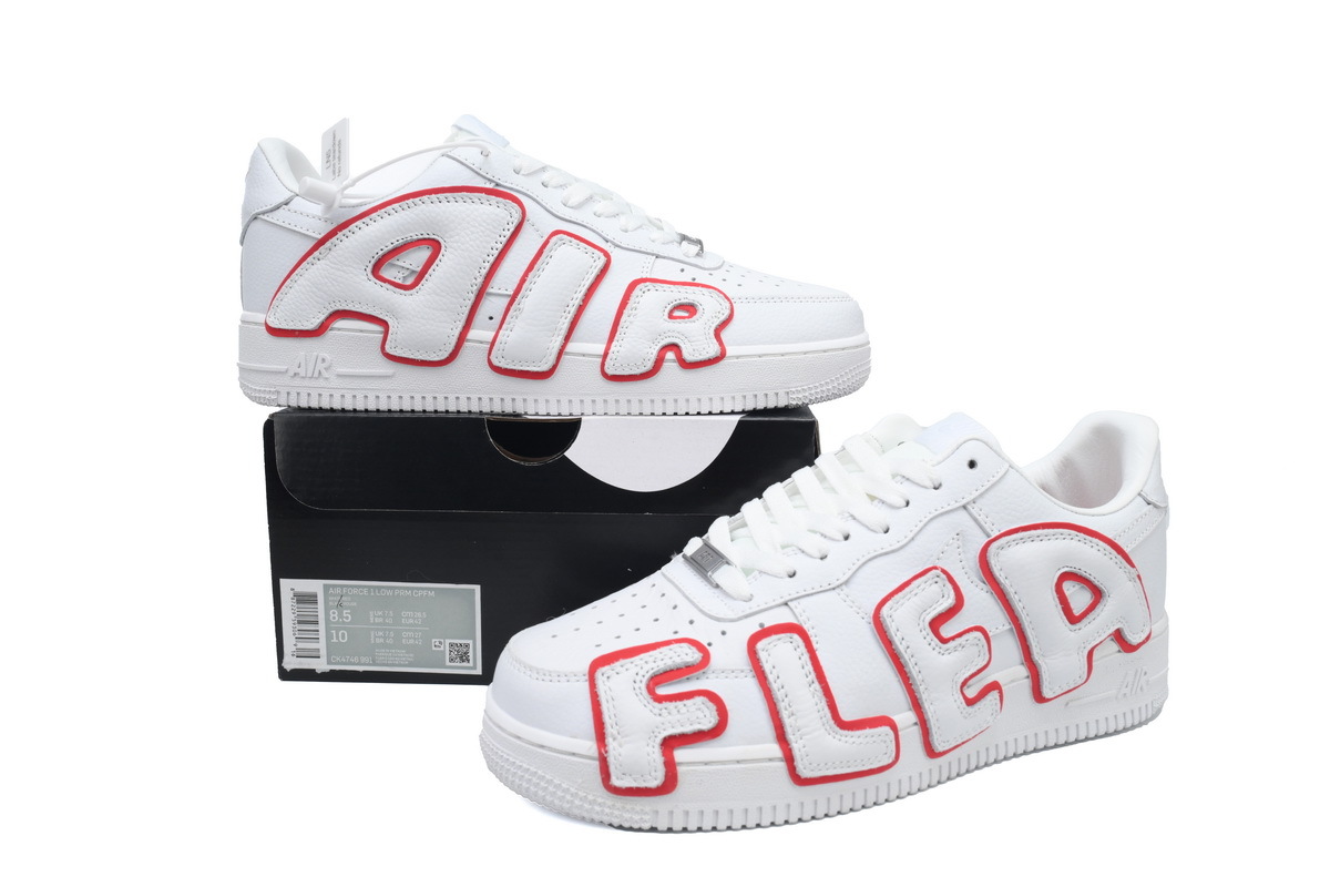 Coco Shoes Nike Air Force 1 Low x CPFM Premium White Red CK4746-991