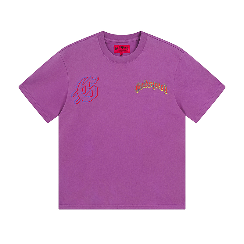 Coco Shoes Godspeed Goldie T-Shirt #1018 Purple Washed