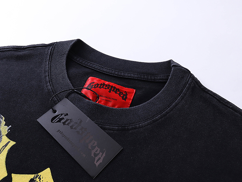 Coco Shoes Godspeed Chrome Liberty T-Shirt #1015 Black Wash