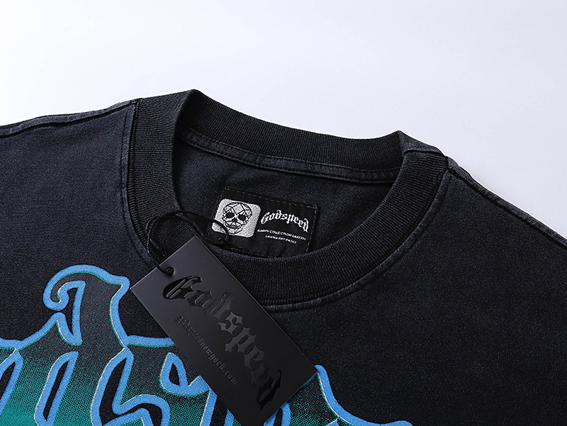 Coco Shoes Godspeed Life's A Gamble T-shirt #1013 Black Wash