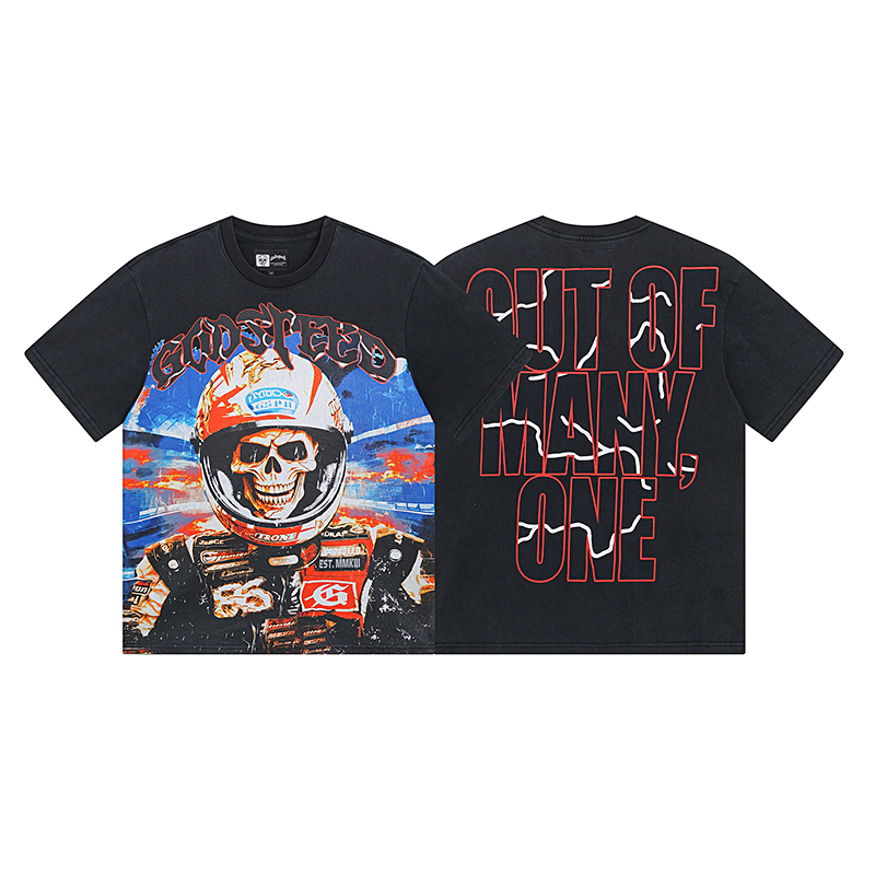 Coco Shoes Godspeed Racer Goldie T-shirt #1012 Black Wash