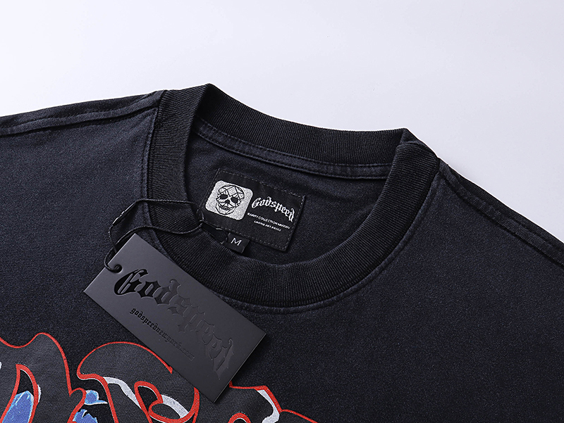 Coco Shoes Godspeed Racer Goldie T-shirt #1012 Black Wash