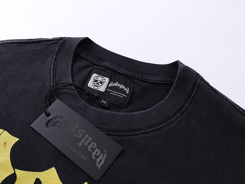 Coco Shoes Godspeed Long Lonely Road T-shirt #1011 Black Wash