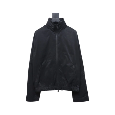 Coco Shoes Bottega Veneta Contrasting Zipper Tech Nylon Jacket In Black 01